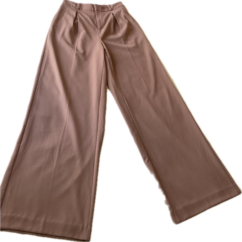 Abound Women's Pleated Wide-Leg Pants in Mauve